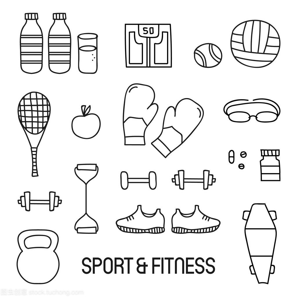 黑白涂鸦中的运动活力 一场动感健身的视觉盛宴