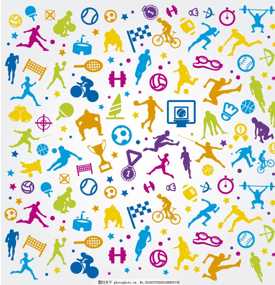 运动剪影 奥运精神与体育艺术的融合