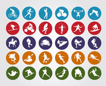 运动圆形图 体育运动视觉化分析